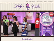 Tablet Screenshot of lilyscakes.com